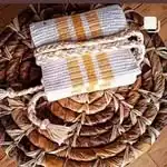 Cintas Artesanales Tejidas Rayas Ocre