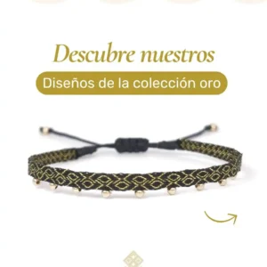 Pulsera Artesanal Delicada, Colección Oro