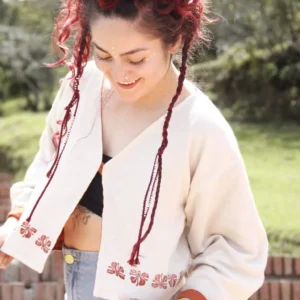 Chaqueta doble faz plantas sagradas